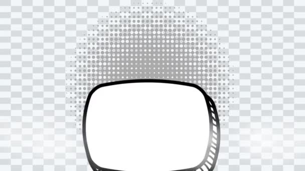 空白的谈话框，视频动画 — 图库视频影像