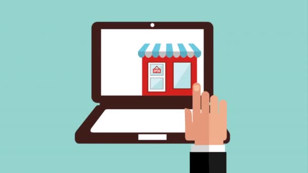 Online alışveriş tasarım, Video animasyon — Stok video