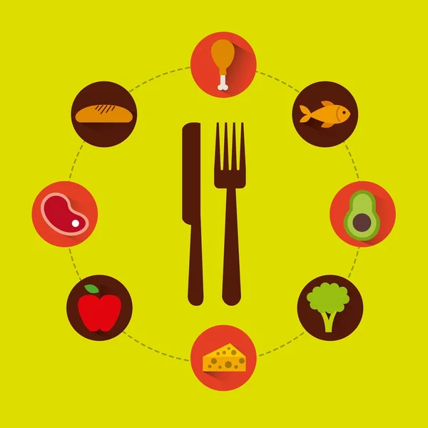 栄養の概念設計 — ストックベクタ
