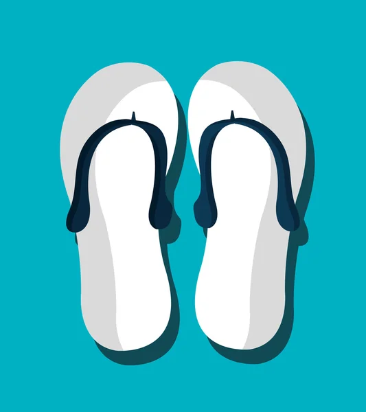 Chanclas icono gráfico — Vector de stock