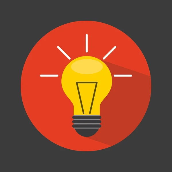 Żarówka światła ikona designu — Wektor stockowy