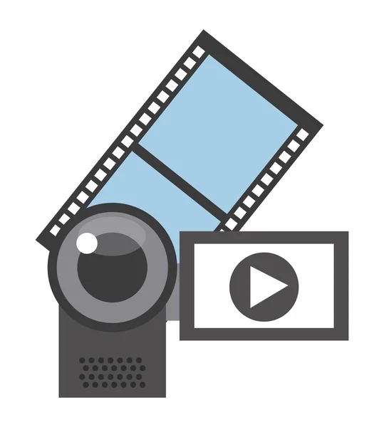 Diseño de video marketing — Vector de stock