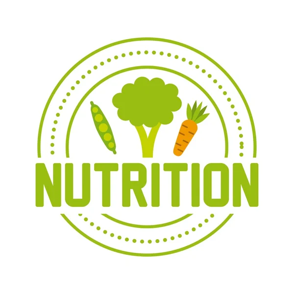 Conception nutritionnelle des aliments — Image vectorielle