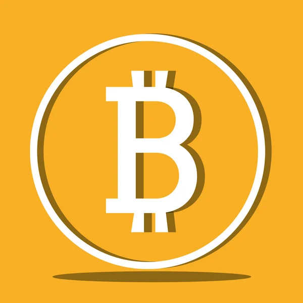 Bitcoin argent virtuel — Image vectorielle