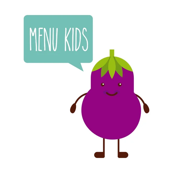 Kids menu design — Stock Vector