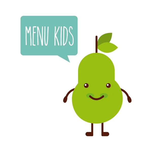 Kids menu design — Stock Vector