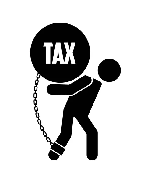 Проект налоговой ответственности — стоковый вектор