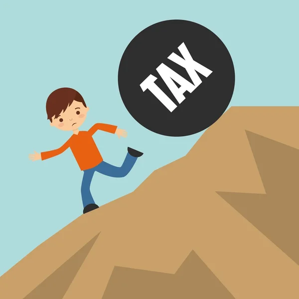 Vergi sorumluluğu tasarım — Stok Vektör