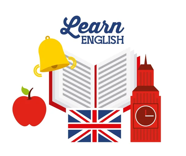 Apprendre le design anglais — Image vectorielle