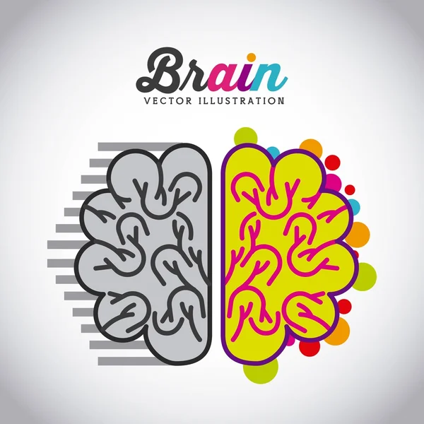 Brain icon design — Stock Vector