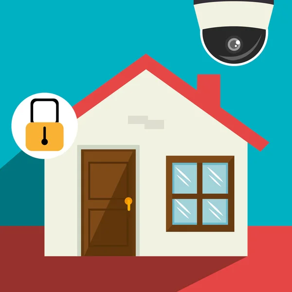 Système de sécurité et surveillance — Image vectorielle