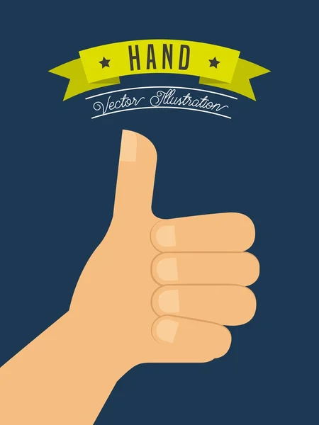 Hand gestures design — Stock Vector