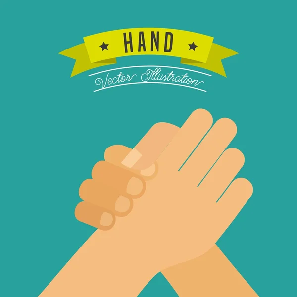 Gesten mit der Hand — Stockvektor