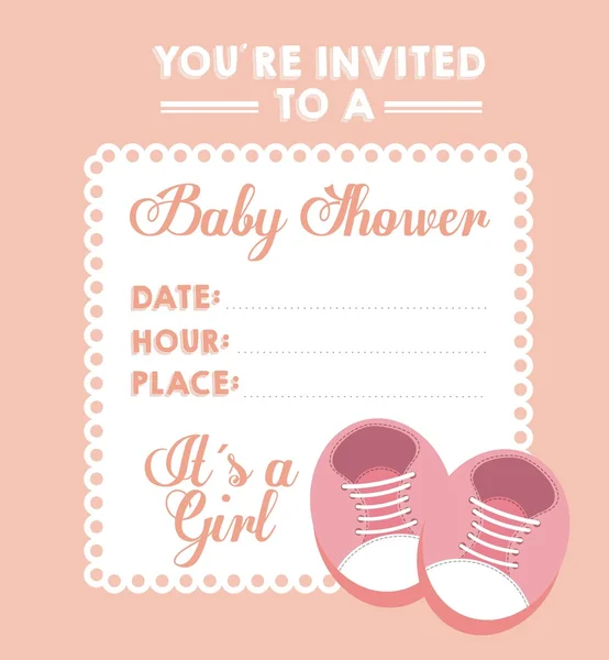 Baby douche ontwerp — Stockvector