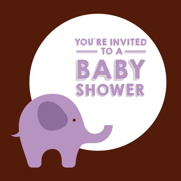 Baby douche ontwerp — Stockvector