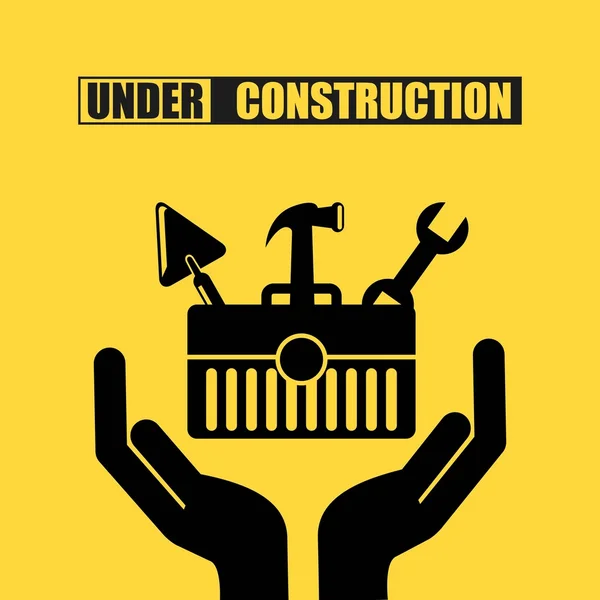 Under construction design — Stock Vector