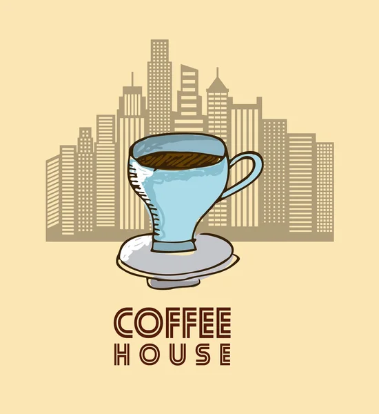 Délicieux design de café — Image vectorielle