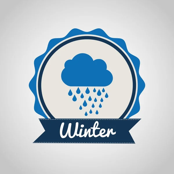 Kış sezonu tasarım — Stok Vektör
