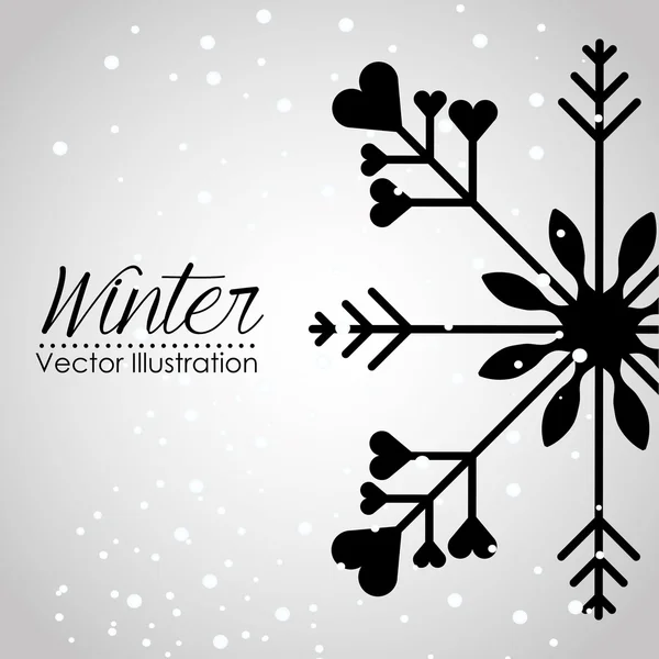 Inverno temporada design — Vetor de Stock