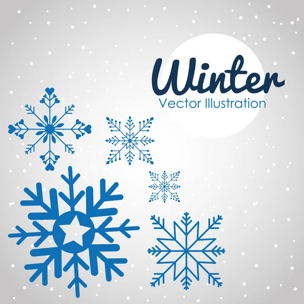 Gestaltung der Wintersaison — Stockvektor