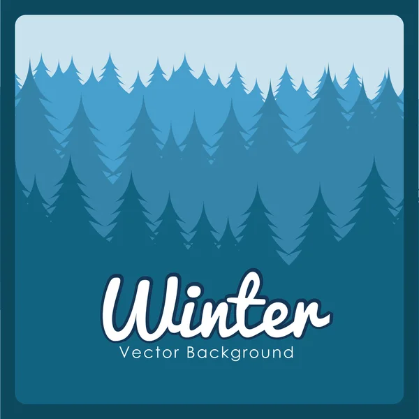 Invierno temporada diseño — Vector de stock