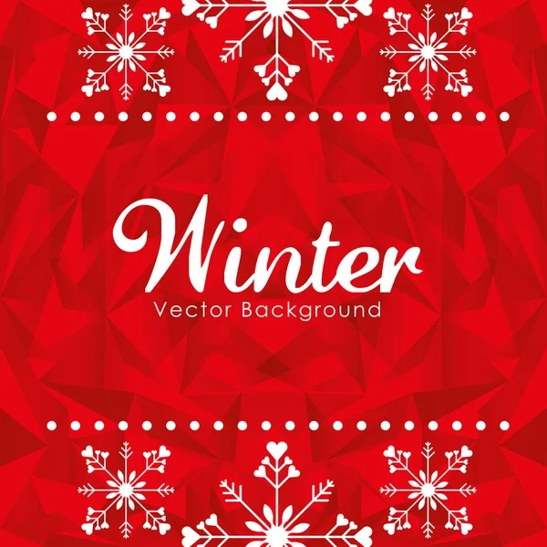 Winter season design — Stock Vector