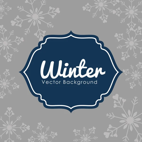 Invierno temporada diseño — Archivo Imágenes Vectoriales