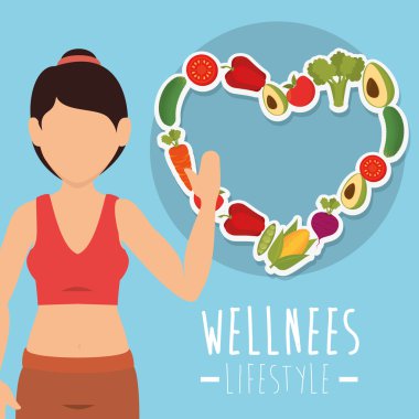 Wellnees yaşam tarzı grafik