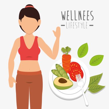 Wellnees yaşam tarzı grafik