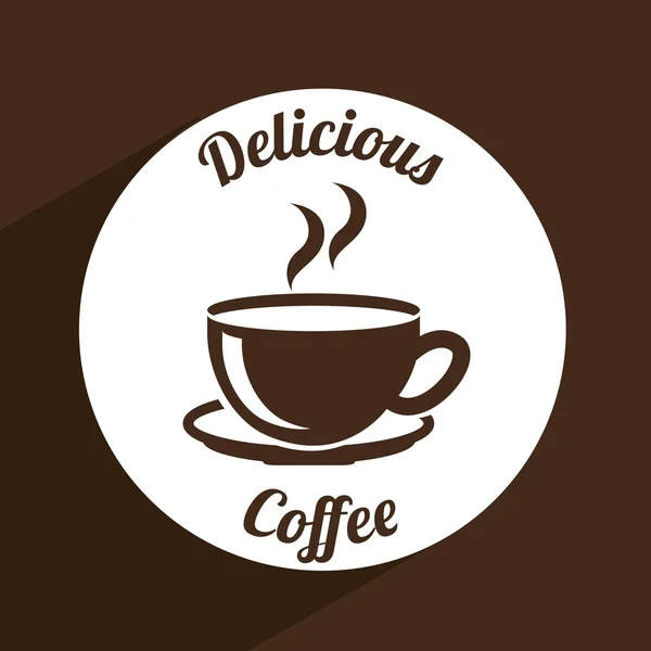 Delicioso diseño de café — Archivo Imágenes Vectoriales