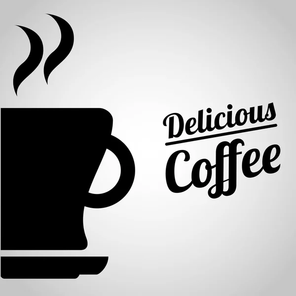 Délicieux design de café — Image vectorielle