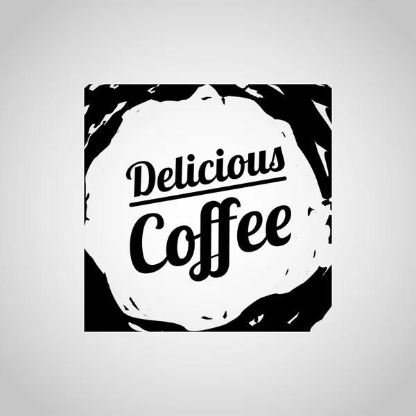 Delicioso diseño de café — Vector de stock