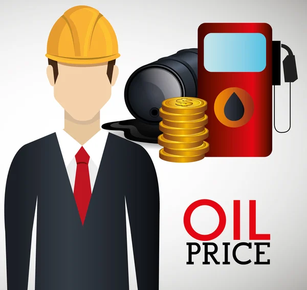 石油和石油行业价格 — 图库矢量图片