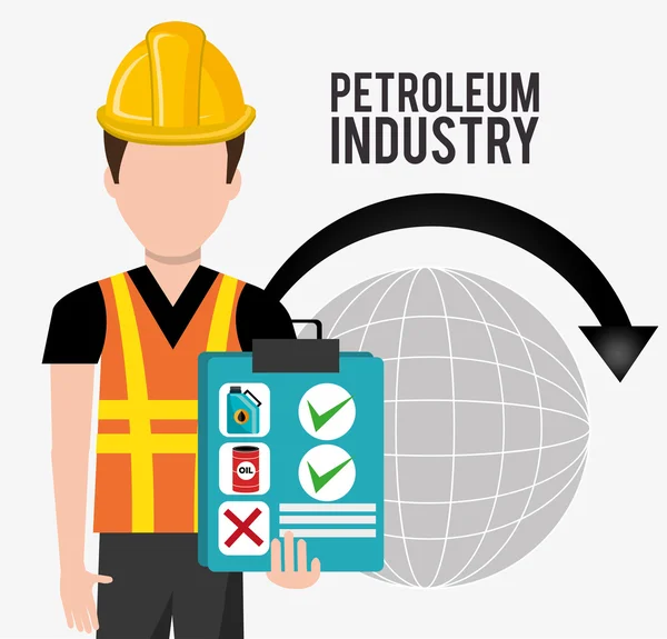 Preços do petróleo e da indústria petrolífera —  Vetores de Stock