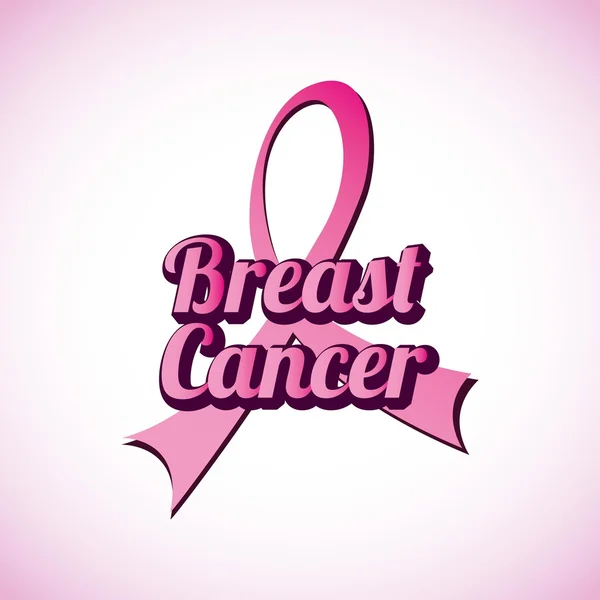 Breast cancer design — Stock Vector