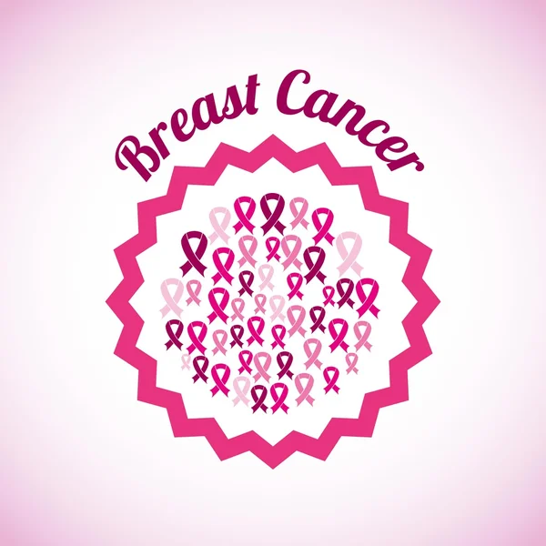 การออกแบบมะเร็งเต้านม — ภาพเวกเตอร์สต็อก