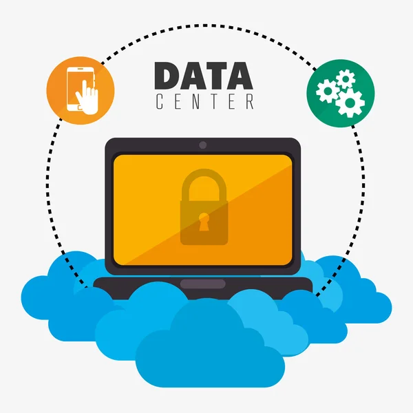 Veri Merkezi güvenlik sistemi — Stok Vektör