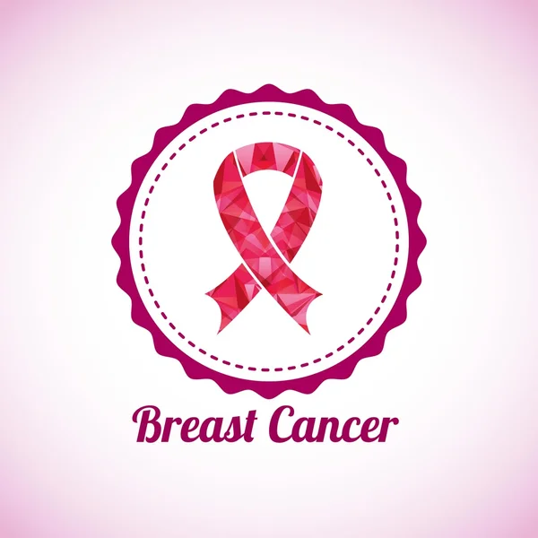 Breast cancer design — Stock Vector