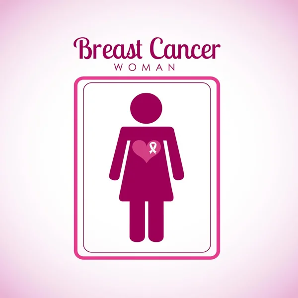 Projekt rak piersi — Wektor stockowy