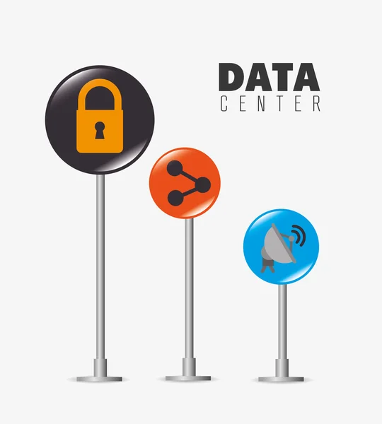 Veri Merkezi güvenlik sistemi — Stok Vektör