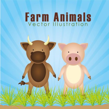 çiftlik hayvanları tasarım 