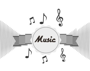 Müzik yaşam tarzı tasarım 