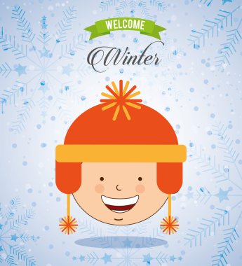 Kış tasarım Hoşgeldiniz 