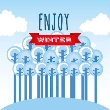 Kış tasarım Hoşgeldiniz 