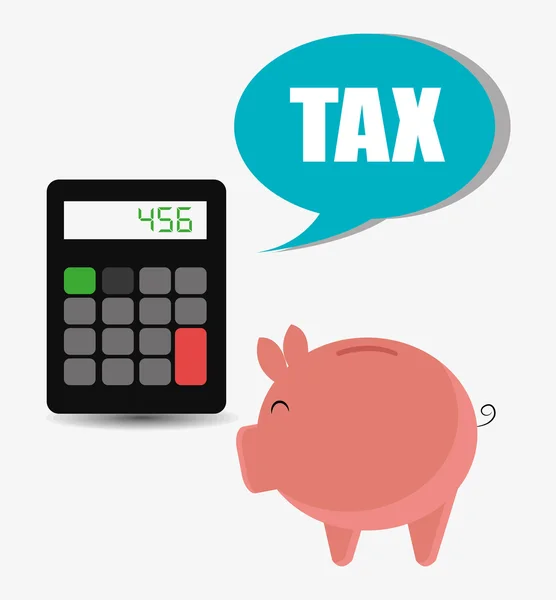 Paiement des taxes gouvernementales — Image vectorielle
