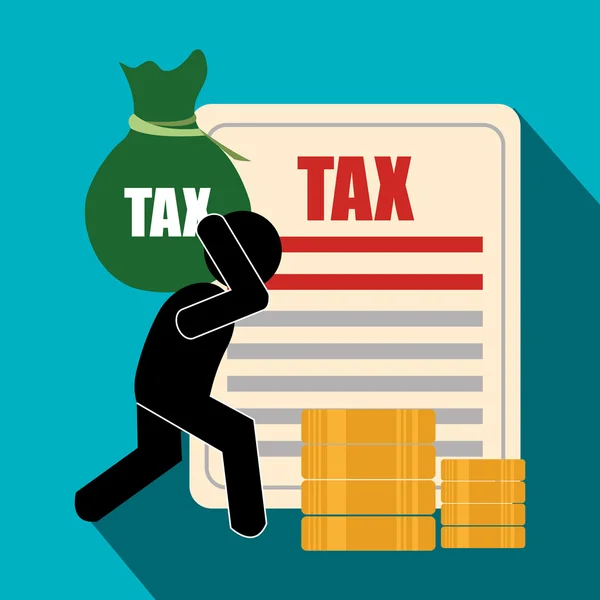 Overheid belastingen betaling — Stockvector