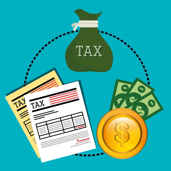 Platba daně vláda — Stockový vektor