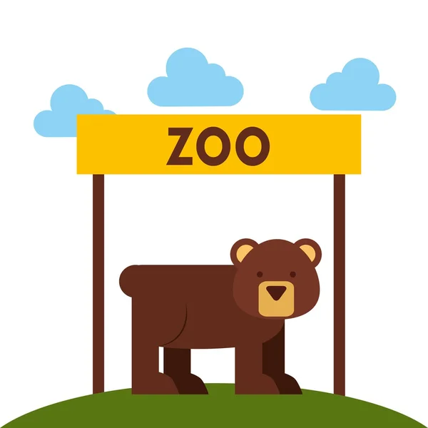 Zoo animals design — Stock Vector