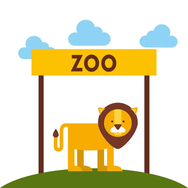 Zoo djur design — Stock vektor