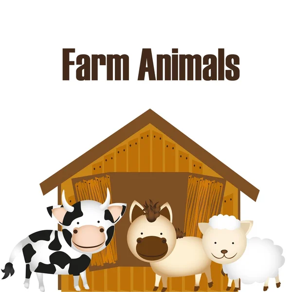 Farm animals design — Stock Vector